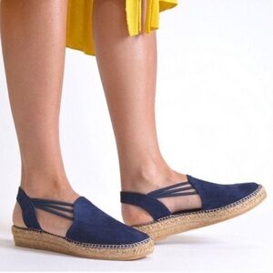 Toni Pons Nuria Espadrille Sandals Navy Blue size 41 10